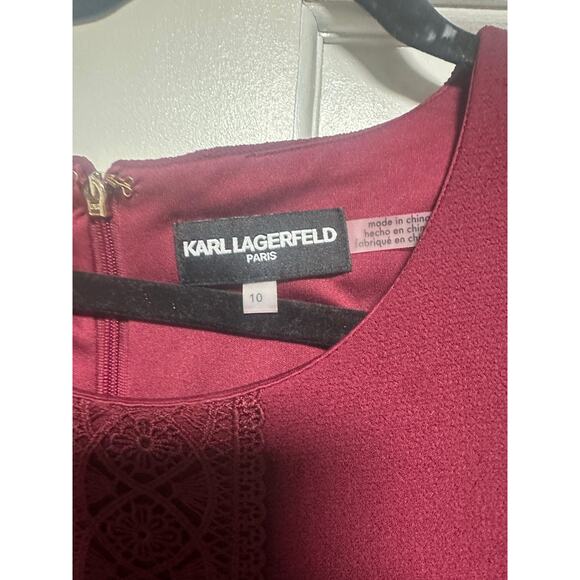 Karl Lagerfeld Paris Women’s Dress with lace details size 10 - Picture 5 of 5